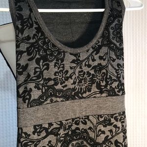 Eddie Bauer Black And Gray Sleeveless Dress